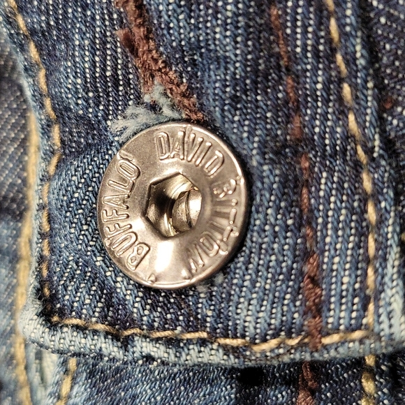 Buffalo David Britton Driven Blue Straight Leg Boys Denim Jeans Size 16 - Picture 2 of 13